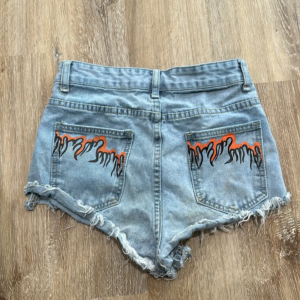 Size 2 high rise Jean short shorts - Image 2