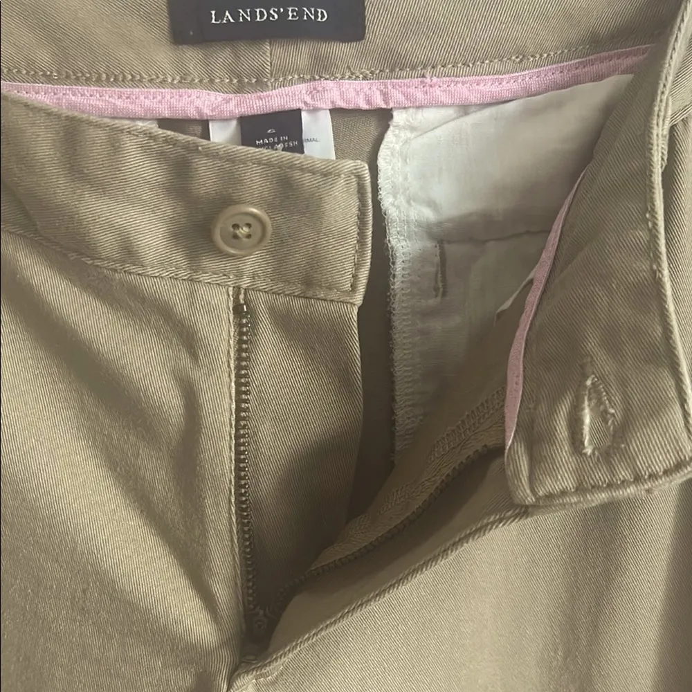 Lands' End Tan Khaki Chinos Classic Straight - Image 4