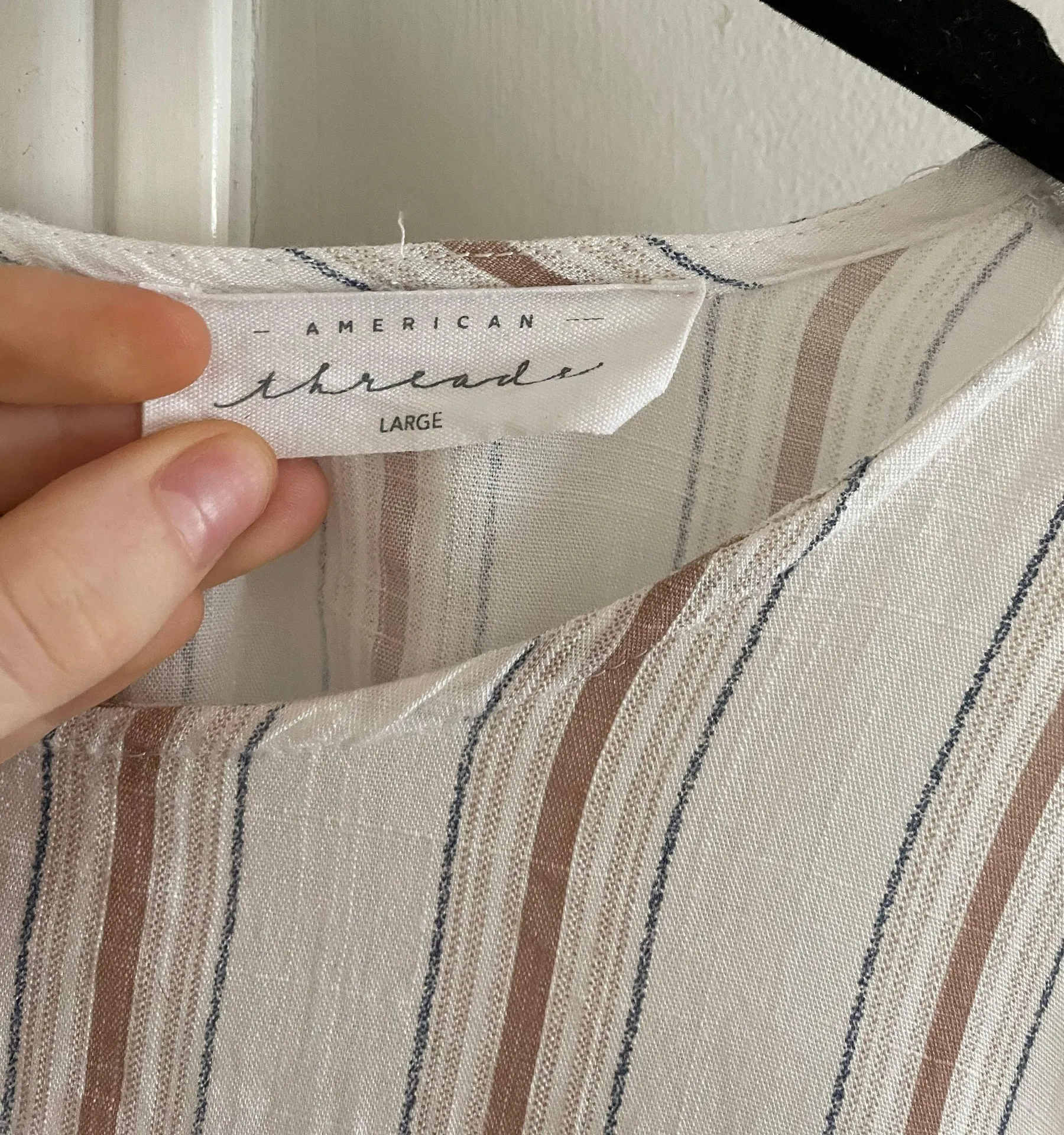 Striped  Top Ruffle Sleeves - Image 3