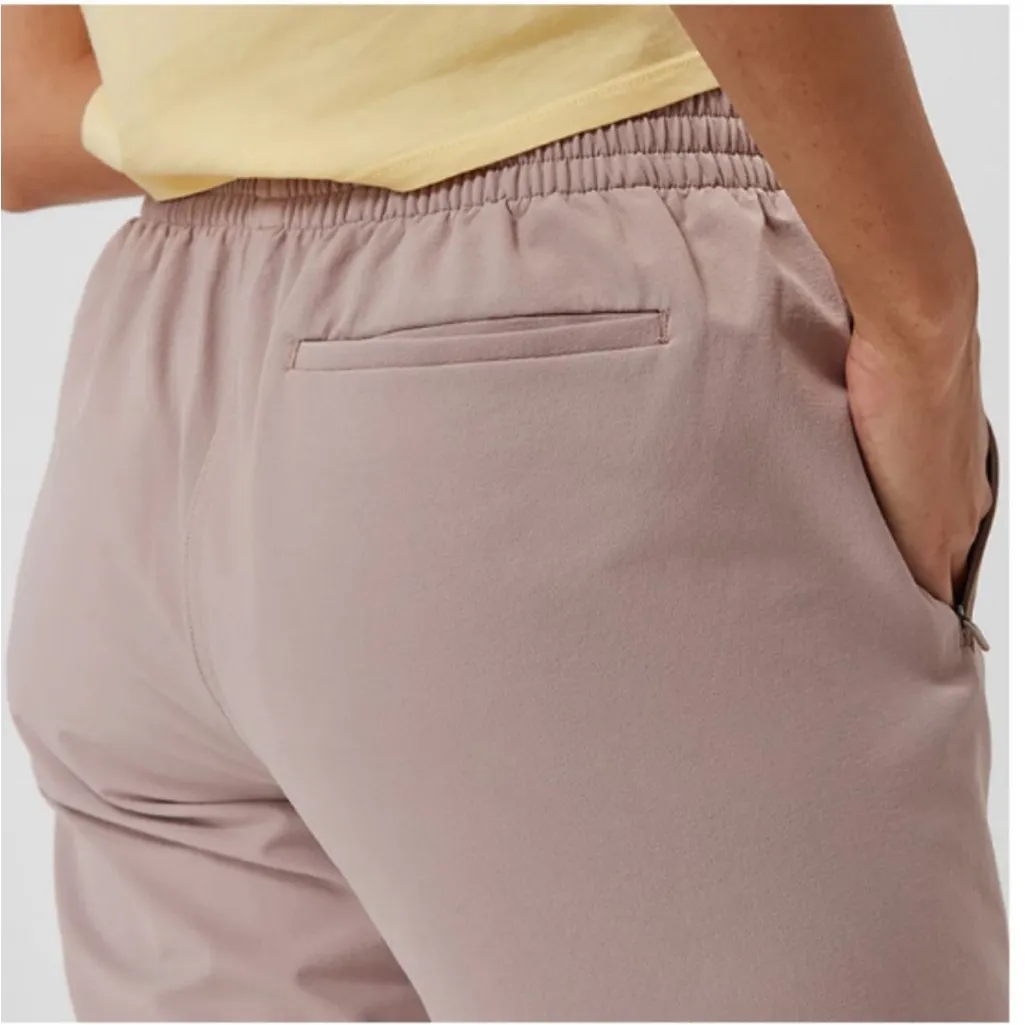 Outdoor Voices RecTrek 26” Pants Pull On Drawstring Waist Mauve Size M - Image 6