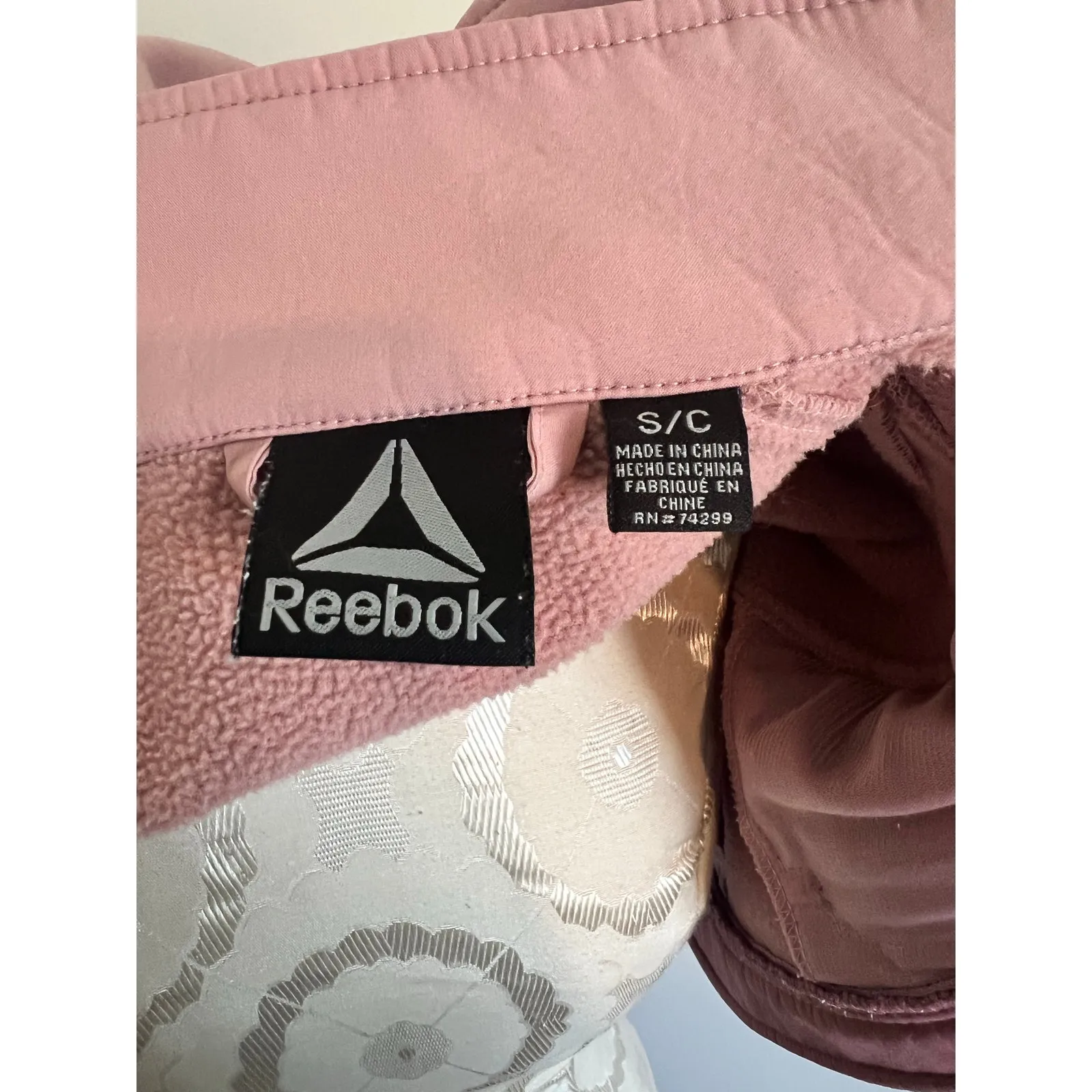 Reebok Full Zip High Neck Jacket with Pockets Small - Image 5