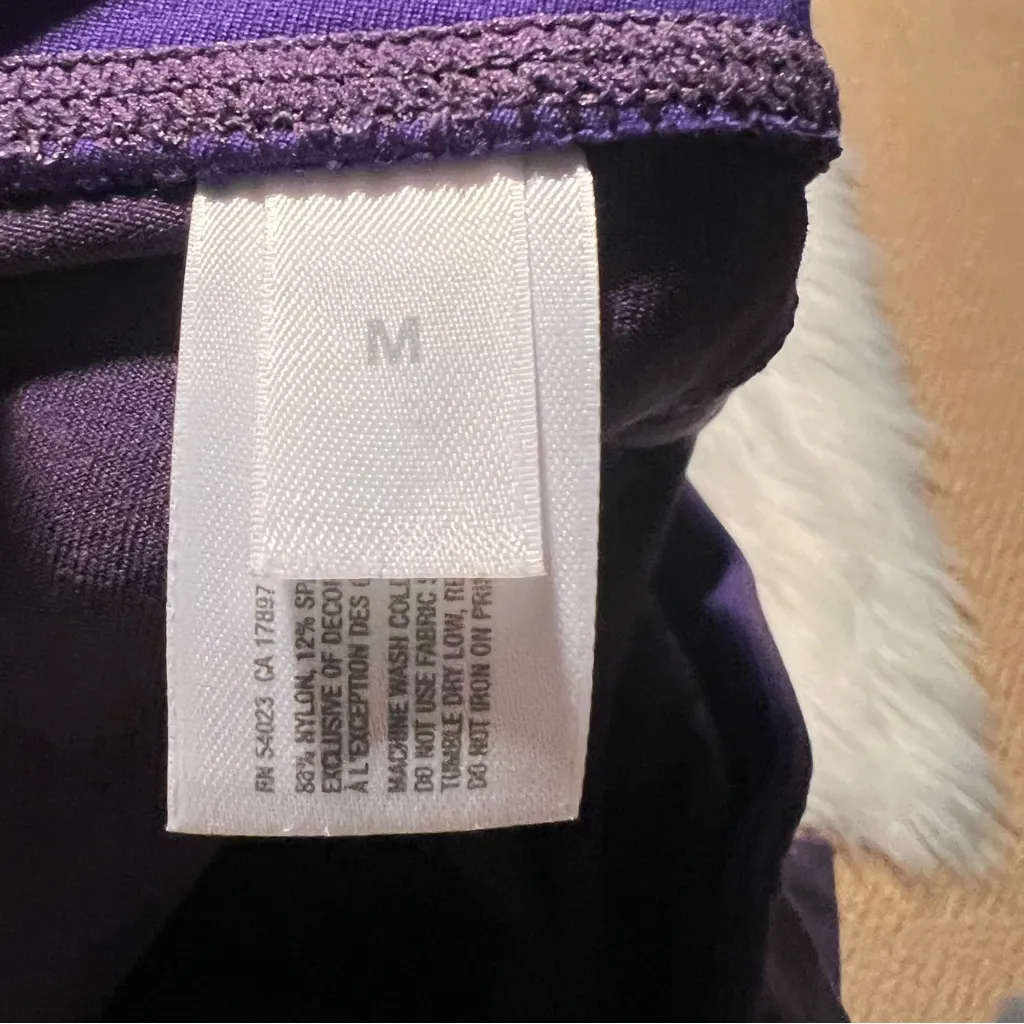 Gap Body Fit Cropped Wide Leg Legging Purple M - Image 8