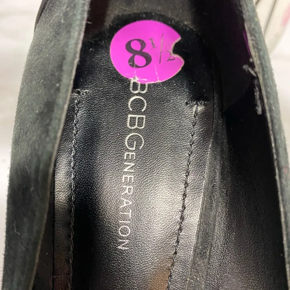BCBGeneration womens black suede heels - Image 6
