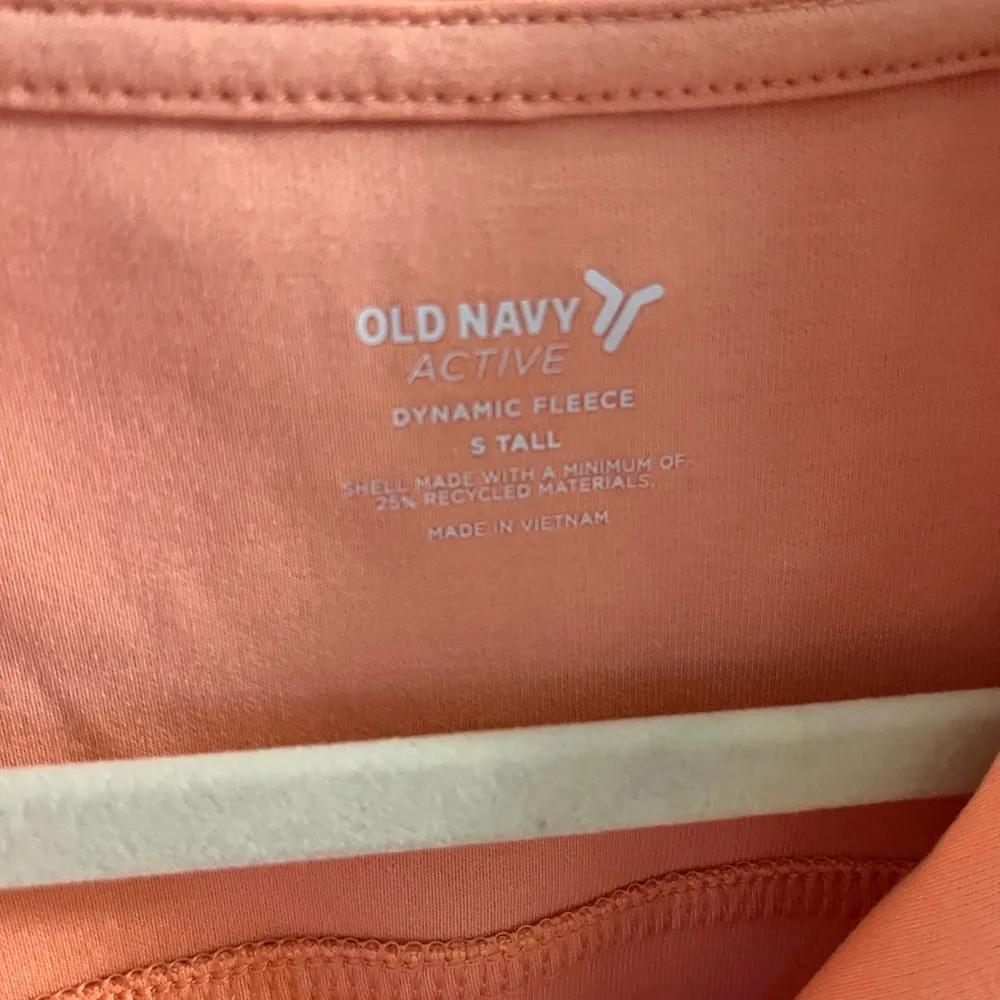 Old Navy  Women's Orange Quarter-Zip Pullover s tall dynamic fleece - Image 4