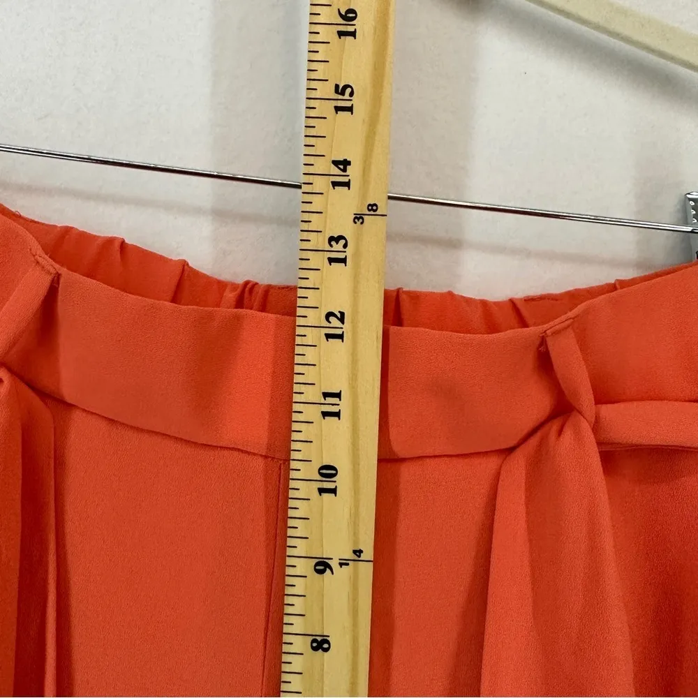 Halogen Wide Leg Cropped Pants Size XS Orange - Image 9