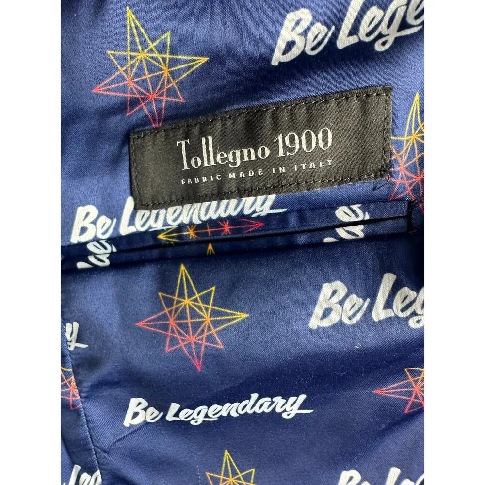 Joseph Abboud Women's 8 36 R Tollegno 1900 Italian Wool Blazer Suit Black NWOT - Image 9