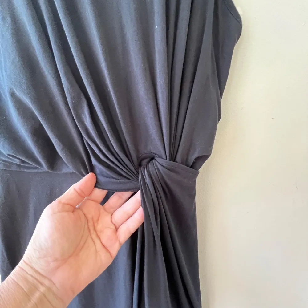 Joie Sleeveless Twist Front Wrap Waist‎ High Low Hem Split Midi Dress Size S - Image 5