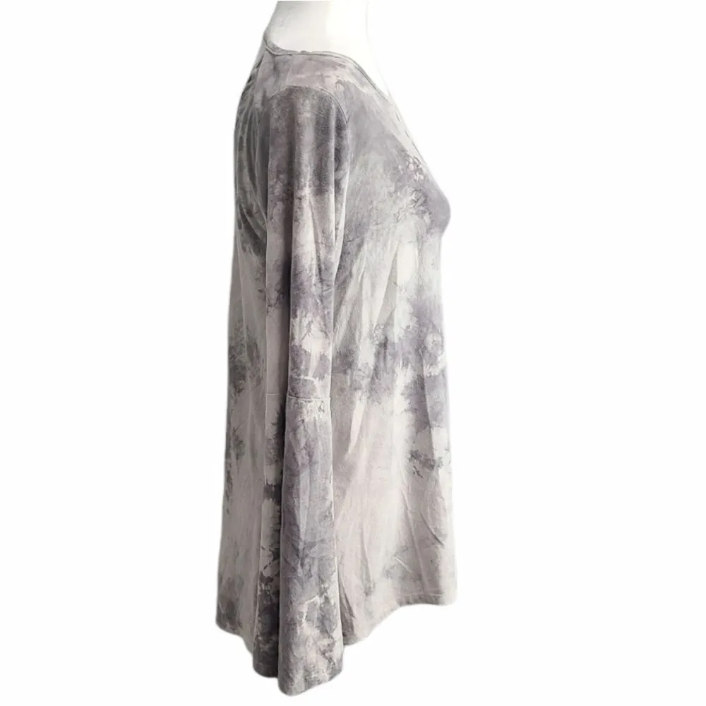 Ppla‎ Bell Sleeve Tie Dye Blouse Size Large - Image 3