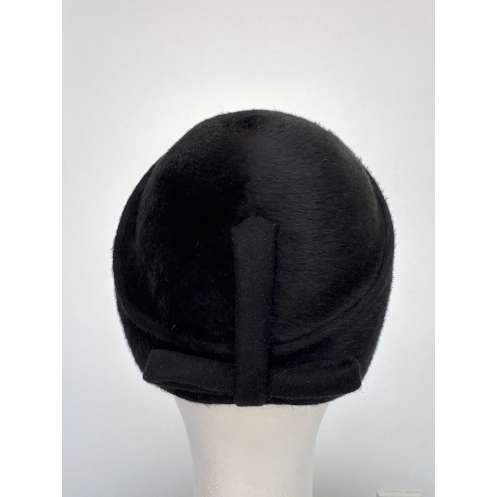 Vintage Ennis Shop Black Hat Bow Accent body made it Italy by Brigitte - Image 10