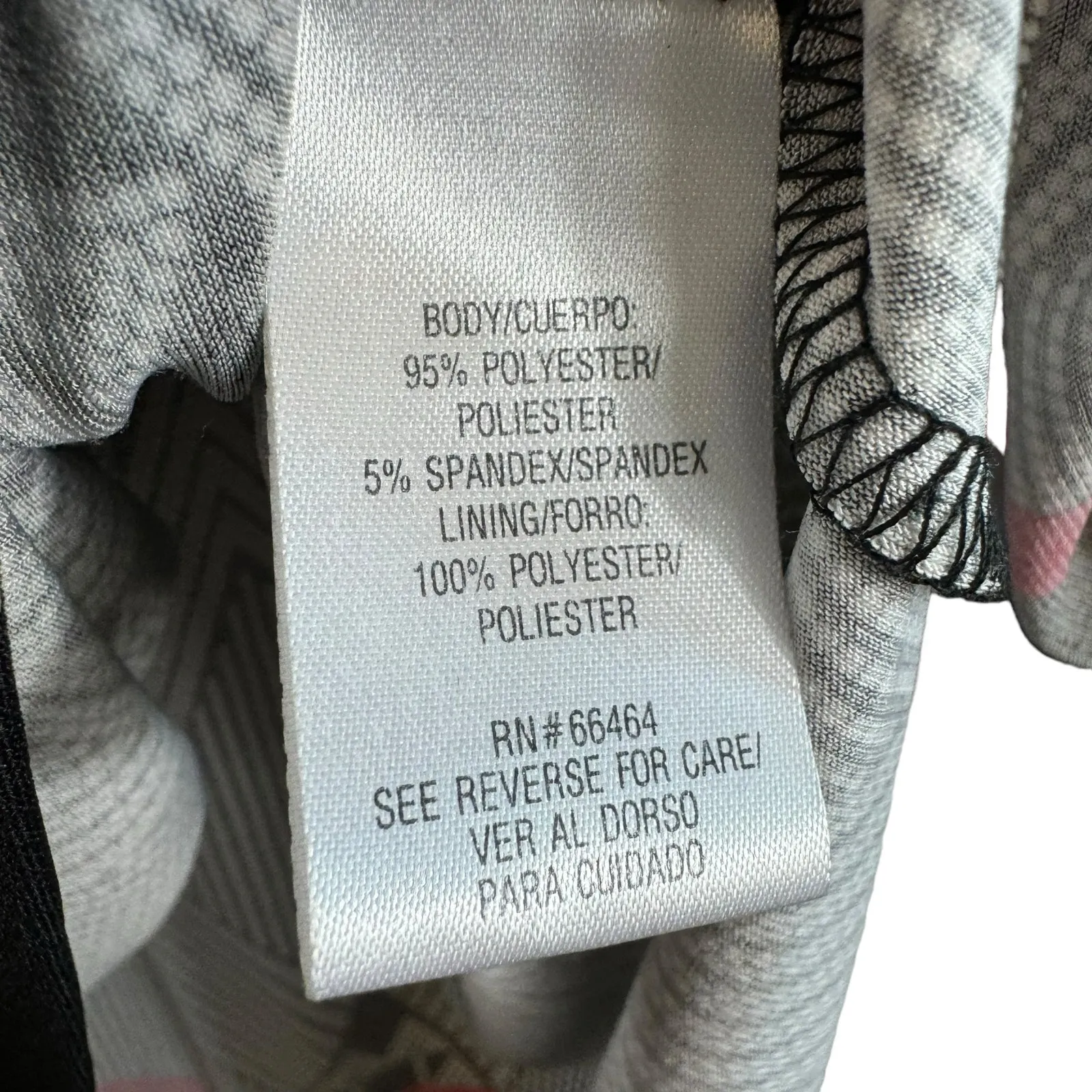 Sandra Darren Geometric 3/4 Slit Sleeve Boat Neck Lightweight‎ Shift Dress Sz 12 - Image 6