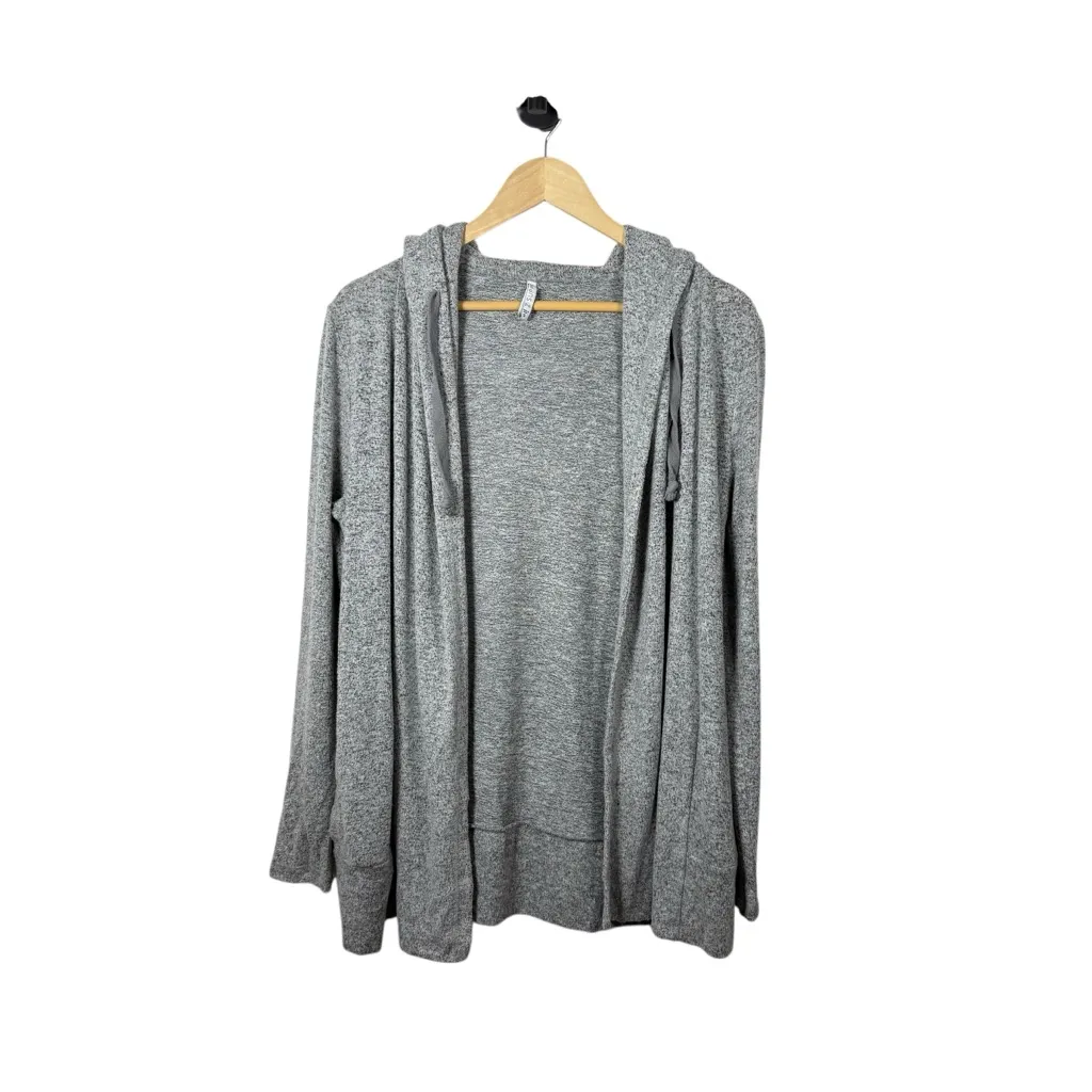 Z Supply Women’s The Marled Hoodie Cardigan in Grey Size S - Image 5