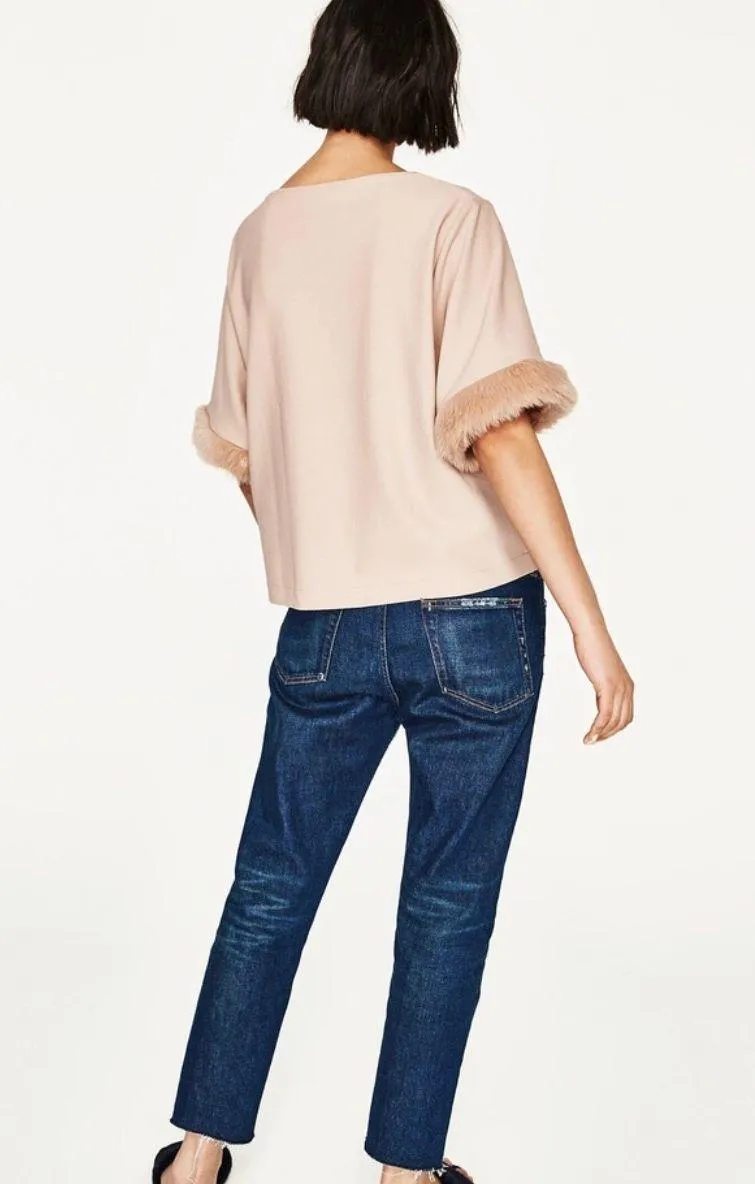 Fur Sleeve Top - Image 3