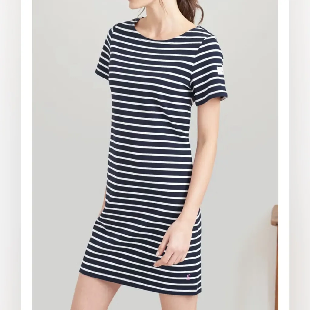 Joules Riviera Stripe Midi Boat Cotton T - Image 4