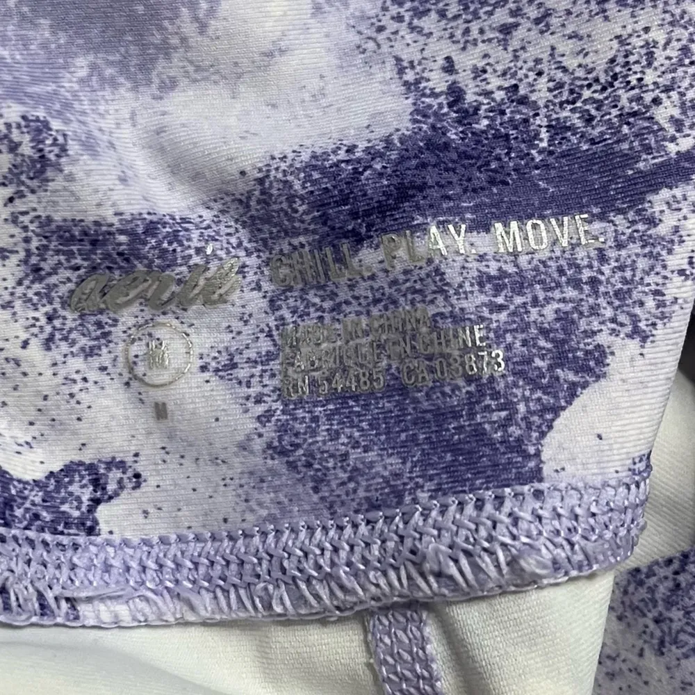 Aerie • Purple White Abstract Chill Play Move Leggings - Image 4