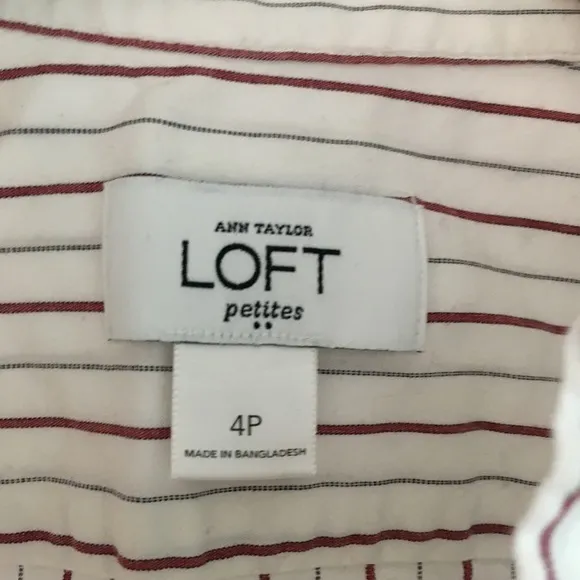5/$15‎ - Loft Ann Taylor Striped Button Down Shirt - Image 2