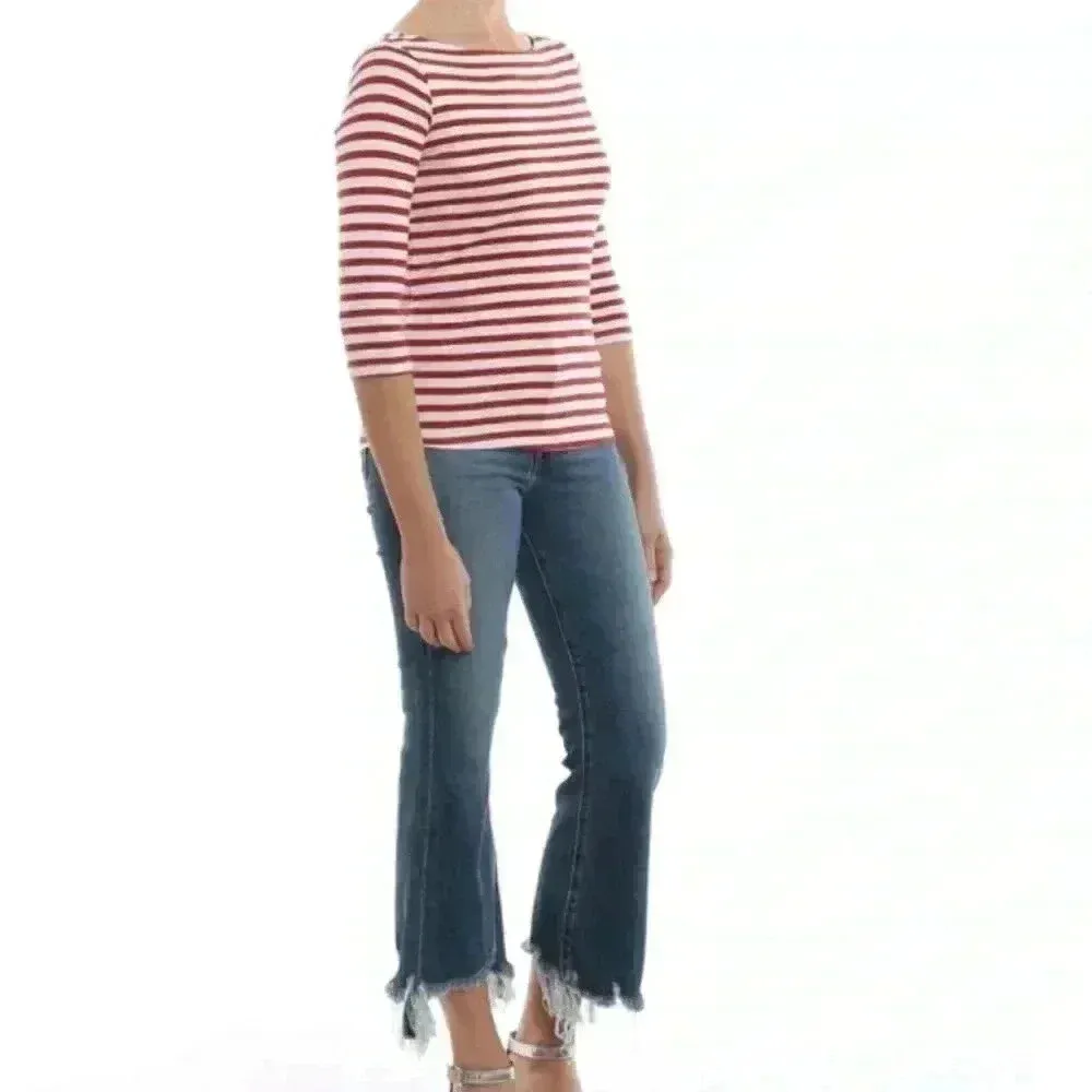 NWT J Brand Julia High Rise Flare Rigid Jeans Wonderland Deconstruct 28 - Image 2