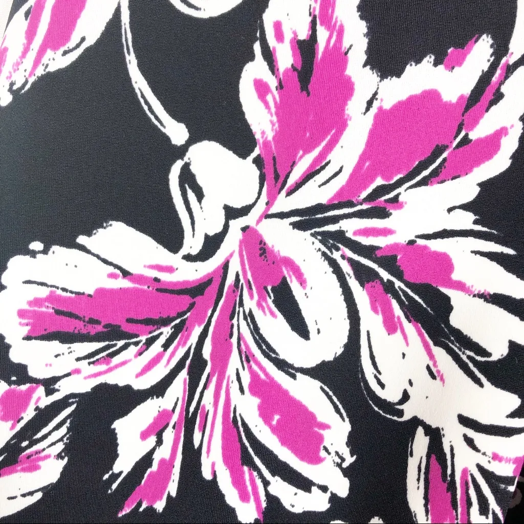 Savage Swim OG Custom High Rise Leggings Tights: Floral Tropical Hawaiian Aloha Black Size XS - Image 8