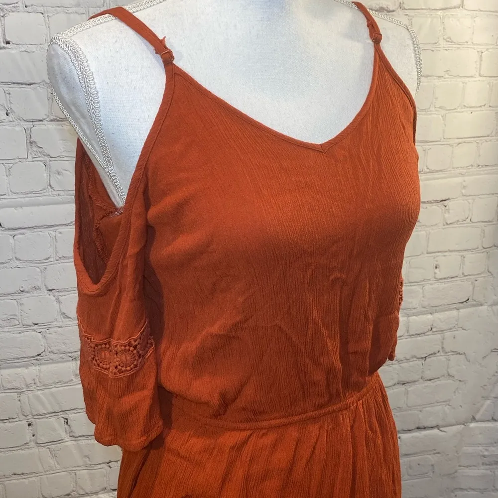 MOSSIMO Romper Cold Shoulder Rust - Image 2