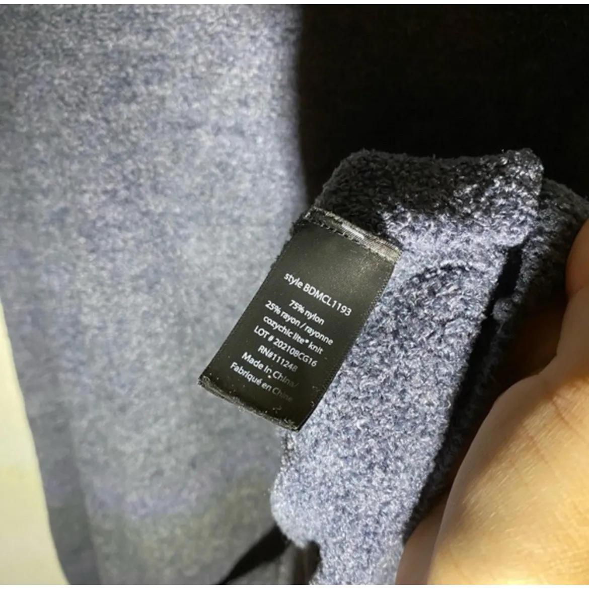 Barefoot Dreams CozyChic Lite Super Soft Gray Sweatshirt (‎ XL ) - Image 3