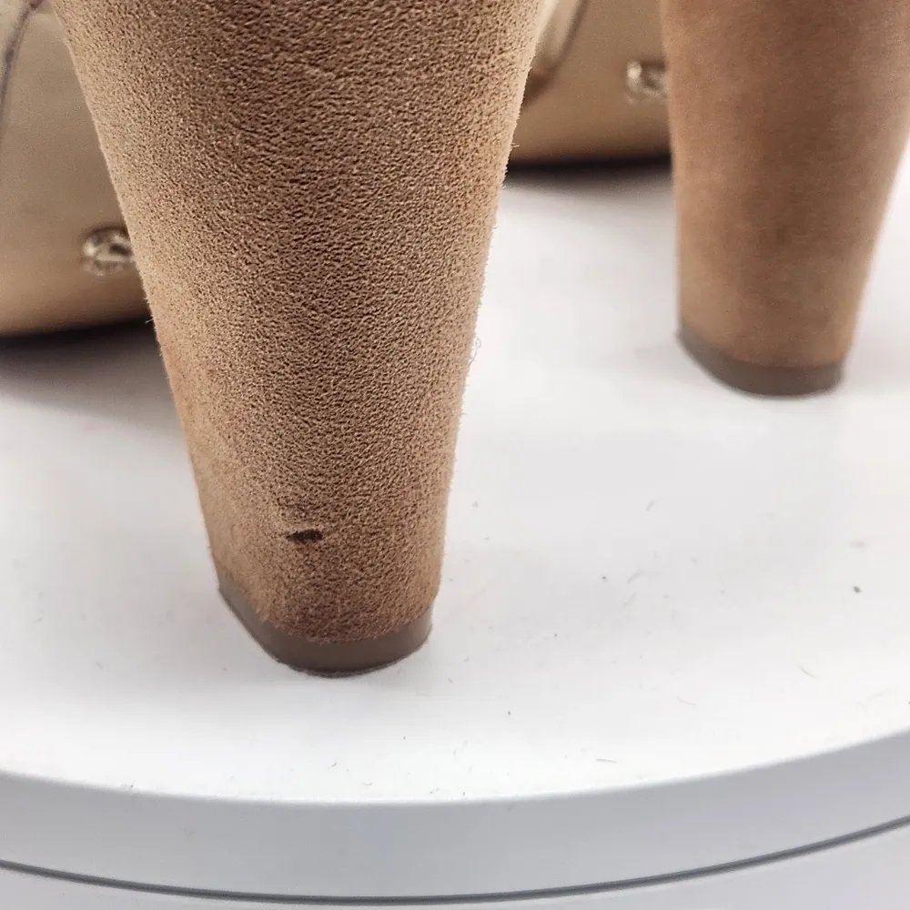 ABS Open-toed Rhinestone Pumps Size 8 - Image 14