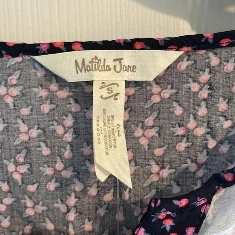 𝅺MATILDA Jane White Floral Top - Image 5