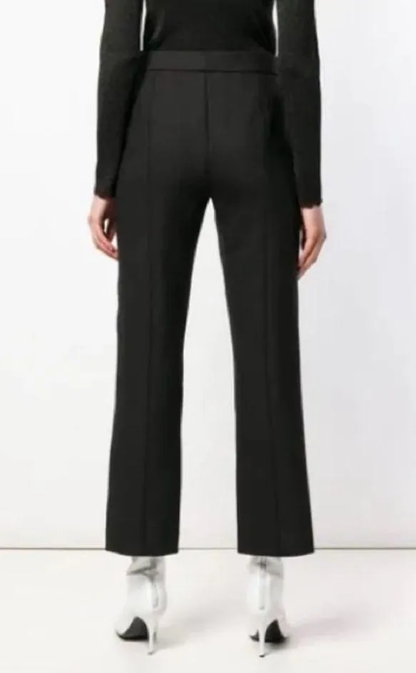 Theory Cardinal Trouser Canton Bistretch Black Dress Pants Front Seam Size 6 - Image 2