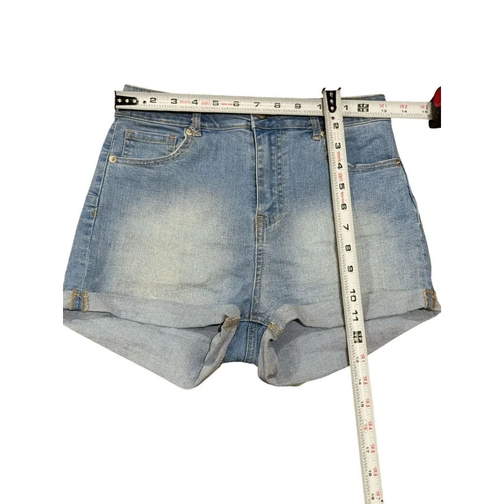 NEW Love Tree Denim Shorts Womens S High Waist Daisy Dukes Summer Stretch Beach - Image 3