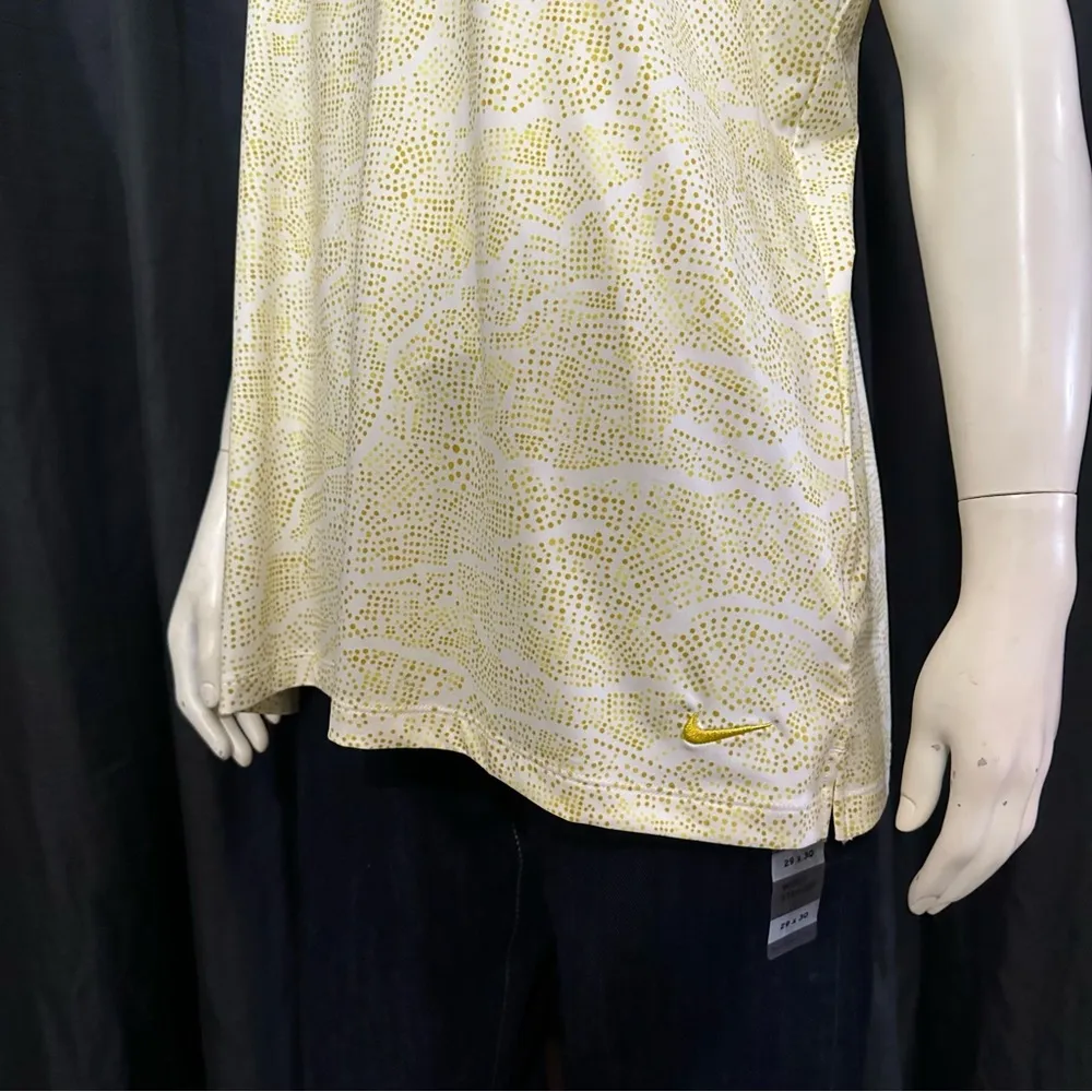 Nike's Women's Sleeveless Dri-Fit Saffron Sleeveless Golf Top - Image 5