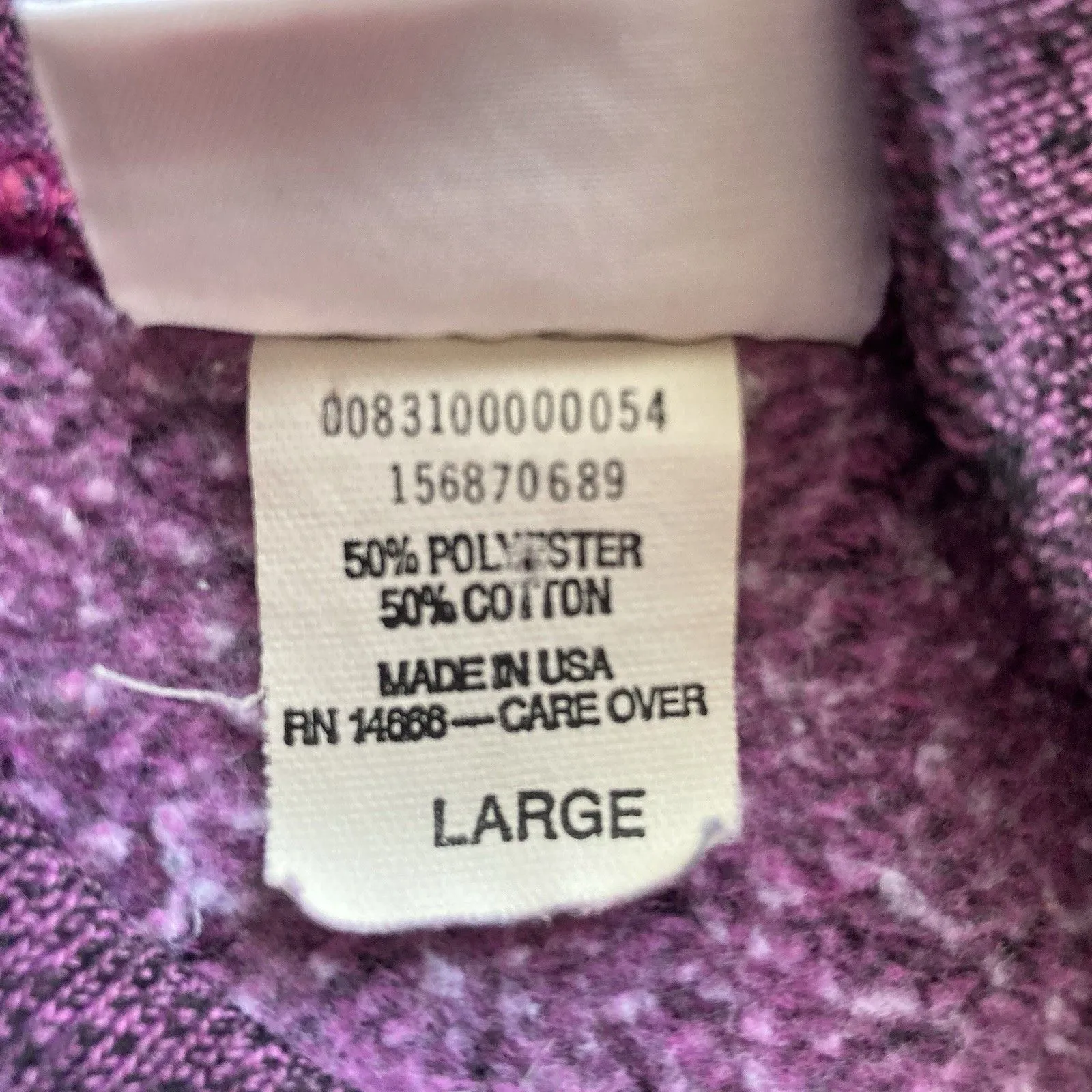 Vintage Ski Skired River Sweatshirt Womens L 90s 80s Purple Fleece Y2K Cyberpunk Size L - Image 8