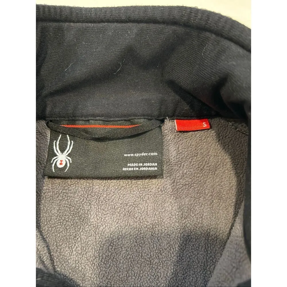 Spyder Gray Full Zip Fleece Jacket Women’s Small Warm Casual Outerwear - Image 3