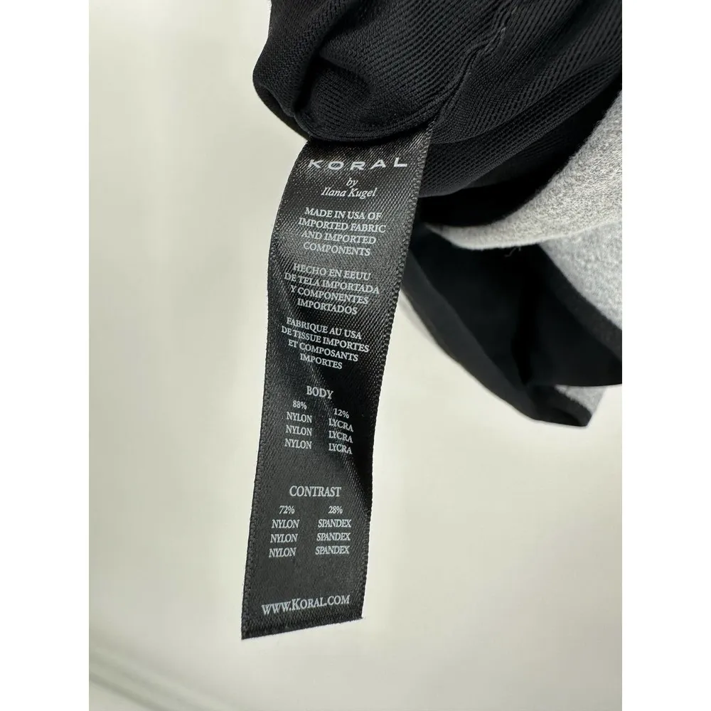 Koral Women's Gray Defense Crop Top In Cloud Sports Bra Size Medium NWT - Image 6