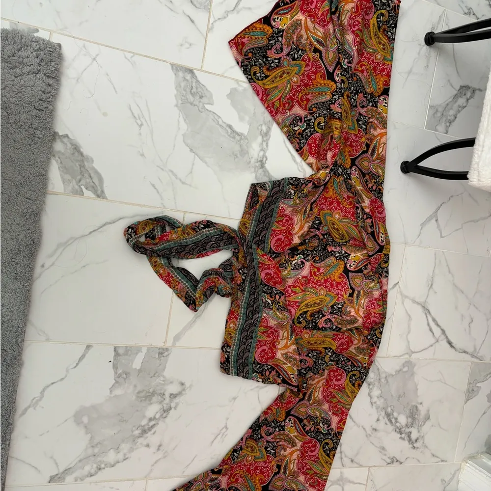 Vibrant Bohemian Paisley Women's Top - Image 3