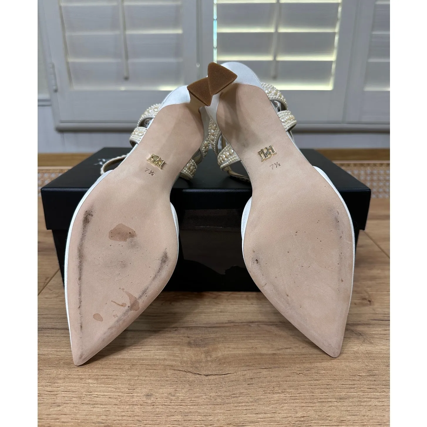 Badgley Mischka Destinee Pointed Toe Satin Pumps Size 7.5 NIB Elegant Bridal - Image 13