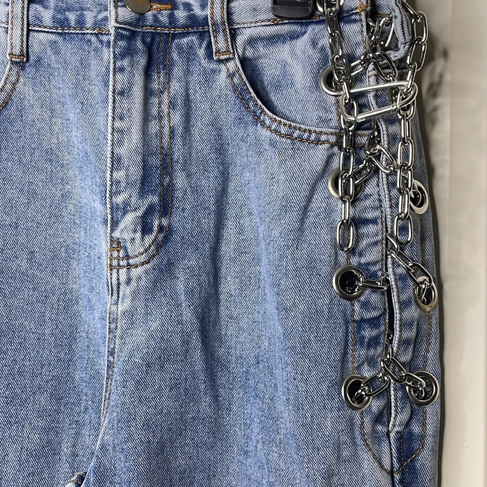 SHEIN Chainlink Jeans 👖 Size 27 - Image 2