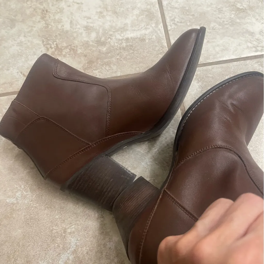 Hunter Women's Refined Zip Boot Leather Bitter‎ Chocolate US 8.5 - Image 9