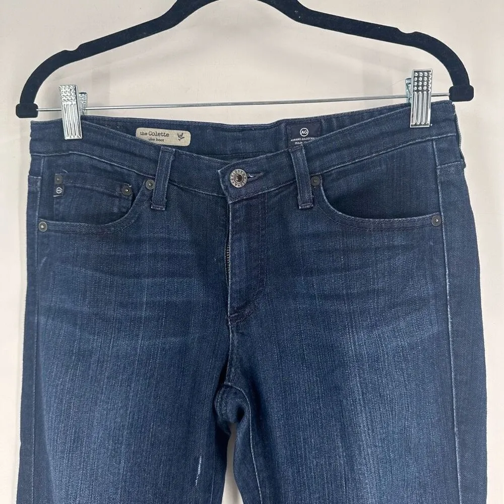 Ag Adriano Goldshmied Women's The Colette Slim‎ Bootcut Jeans Blue Size 29R - Image 5