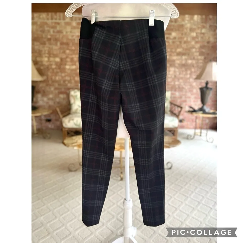 William Rast Black Plaid Ponte Knit Pull On Leggings S (Jrs) - Image 9