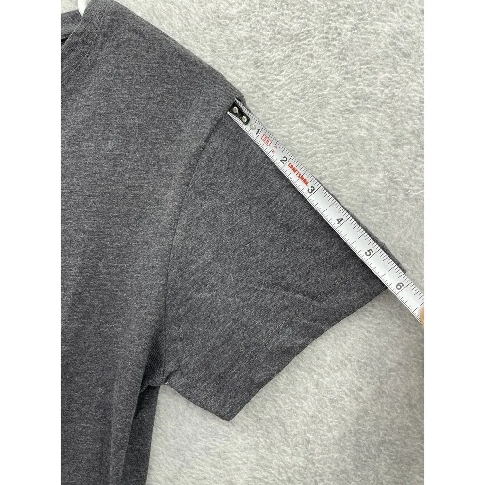 671 Guam Women's Tshirt Solid Gray Short Sleeve Cotton Graphic Print Size Medium - Image 8