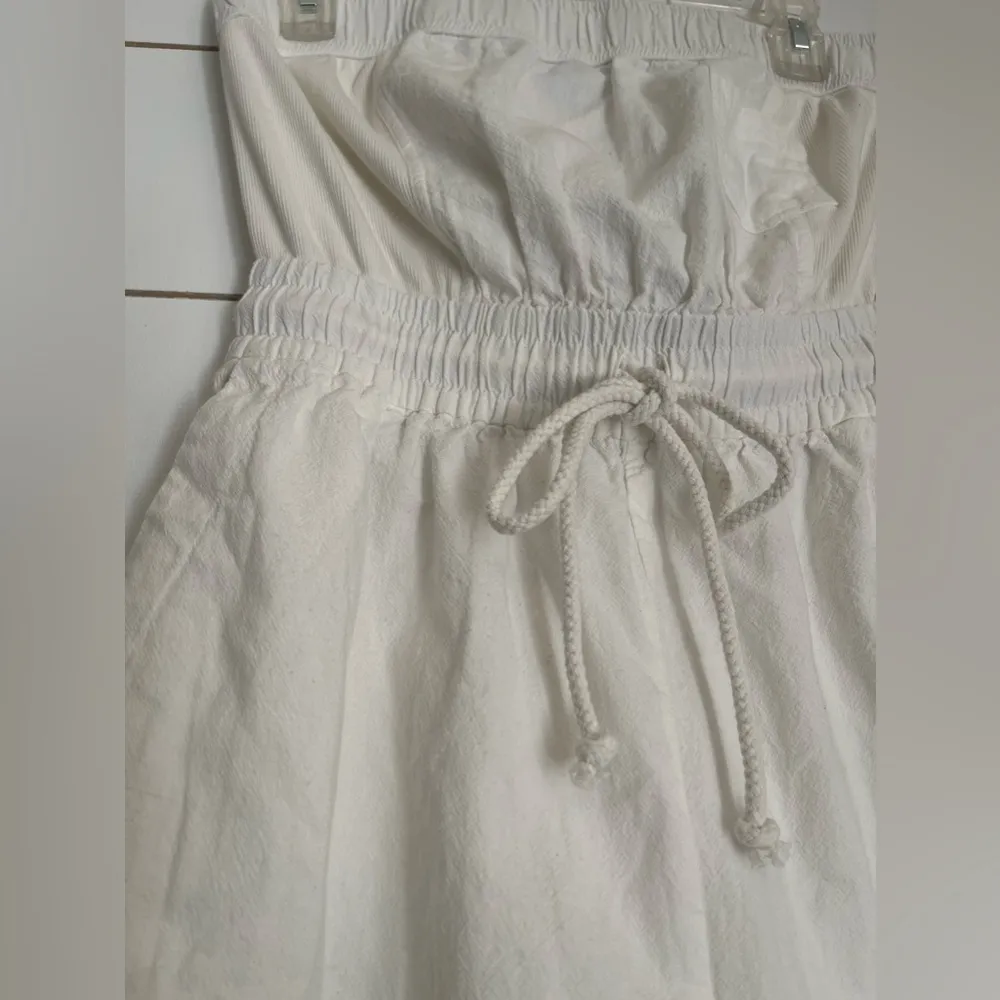 Free People FP Beach Akoi Tube Romper
Dress Ivory Smocked Solid nwot - Image 12