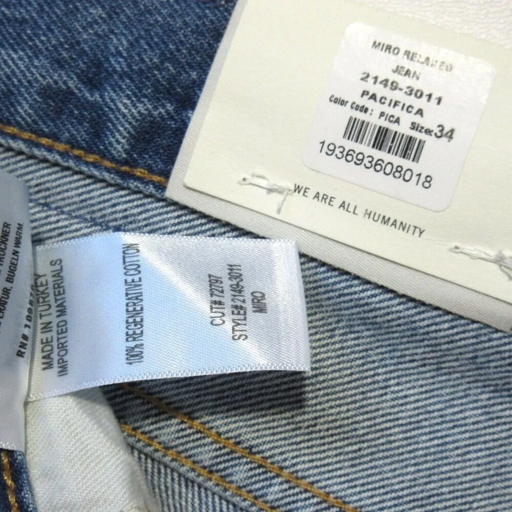 NWT Citizens Of Humanity Miro Relaxed in Pacifica Rigid Barrel Leg Jeans 34 - Image 4