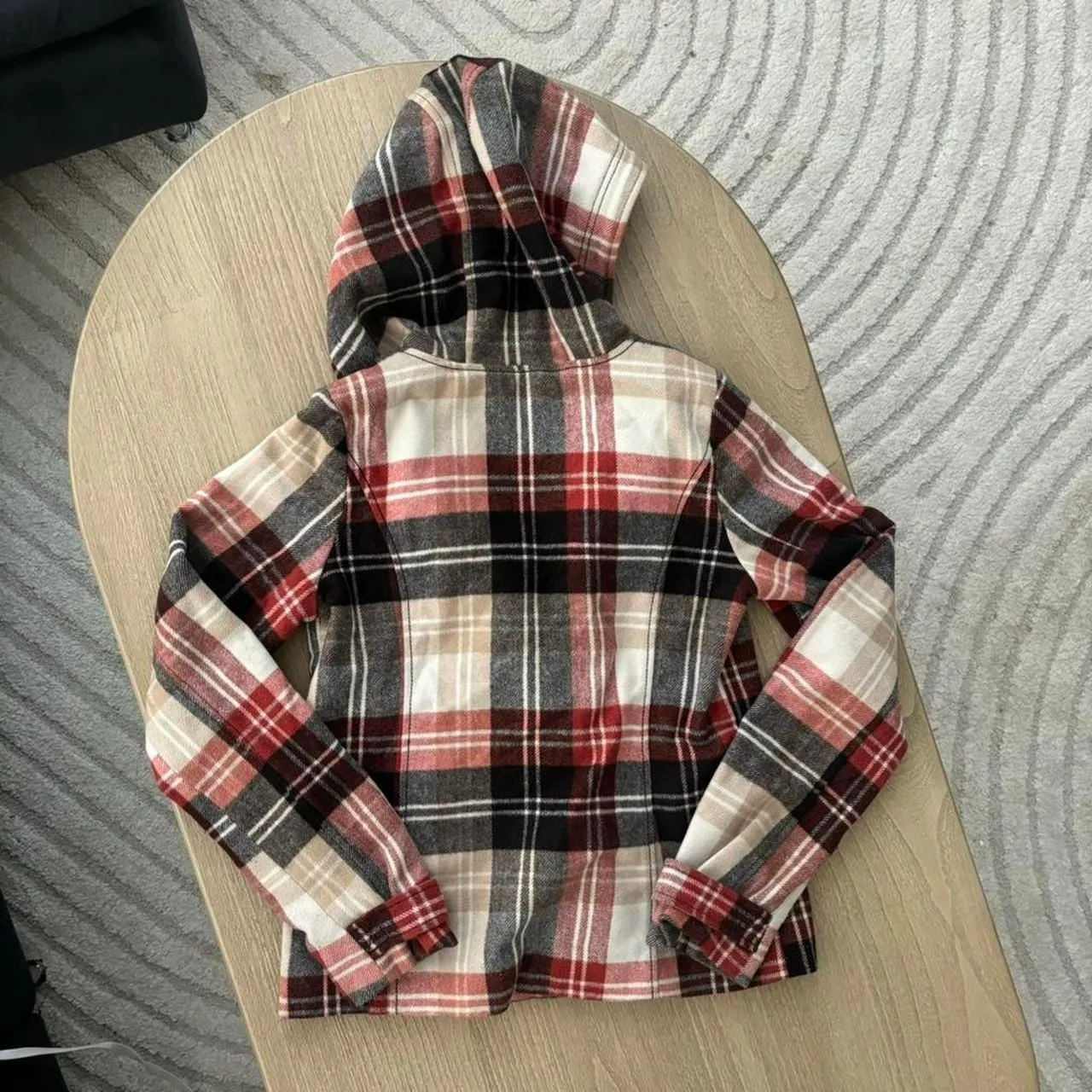 Vintage Y2K Abercombie and Fitch Plaid Coat Size Small - Image 7