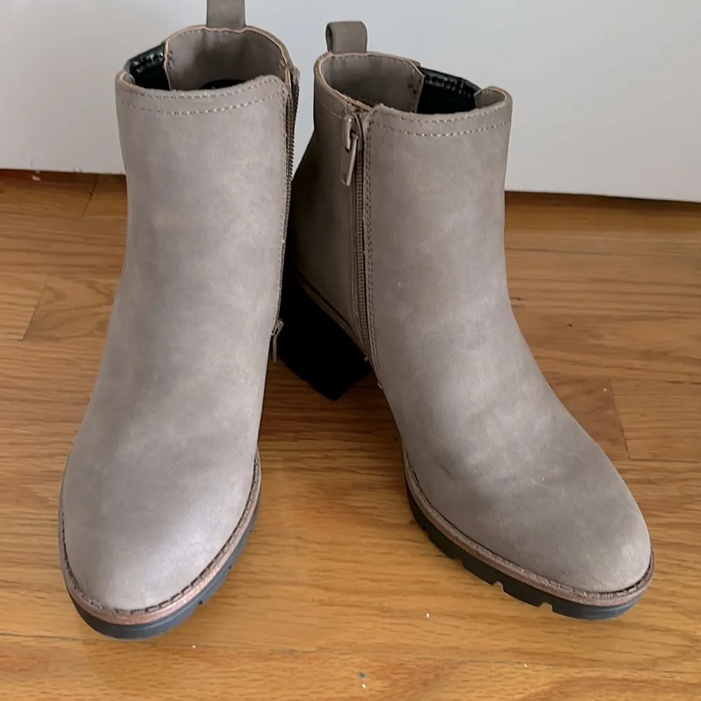 Women’s Two Tone Ankle Booties - Image 3