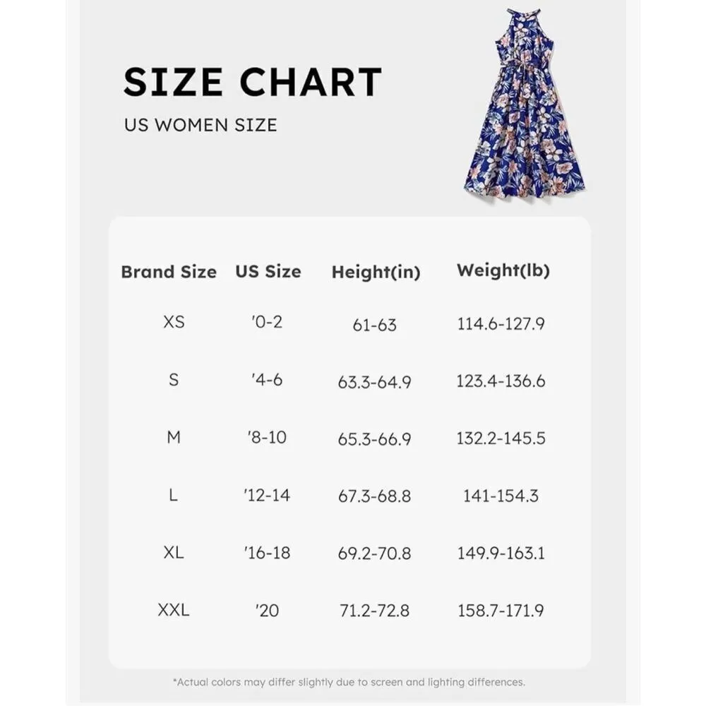 NEW PATPAT Caribbean Vacation Tropical Halter Sundress M Blue Size M - Image 4