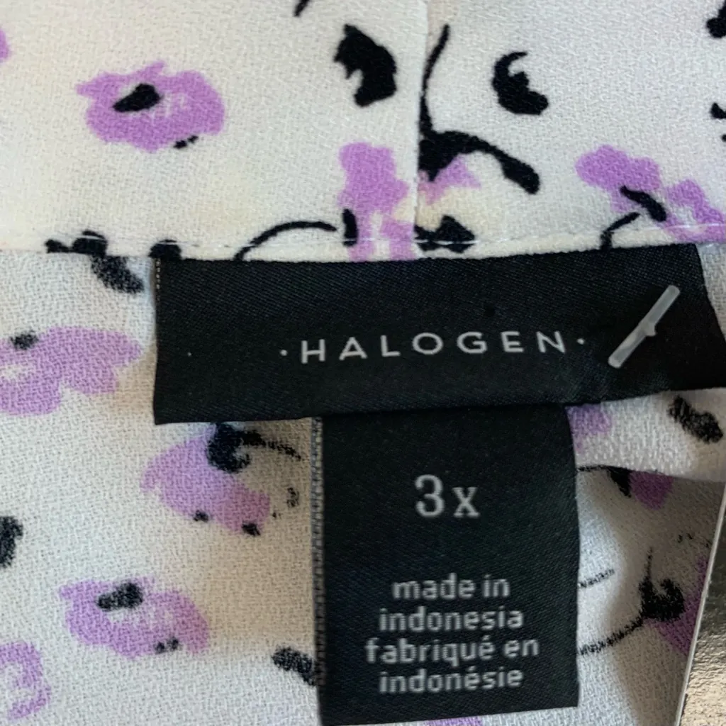 Halogen Floral Blouse.  Size 3X - Image 3