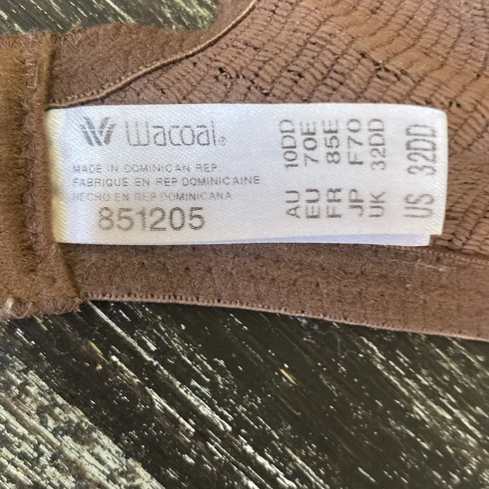 Wacoal Taupe Halo Lace 851205 Unlined Lace Bra 32DD - Image 8