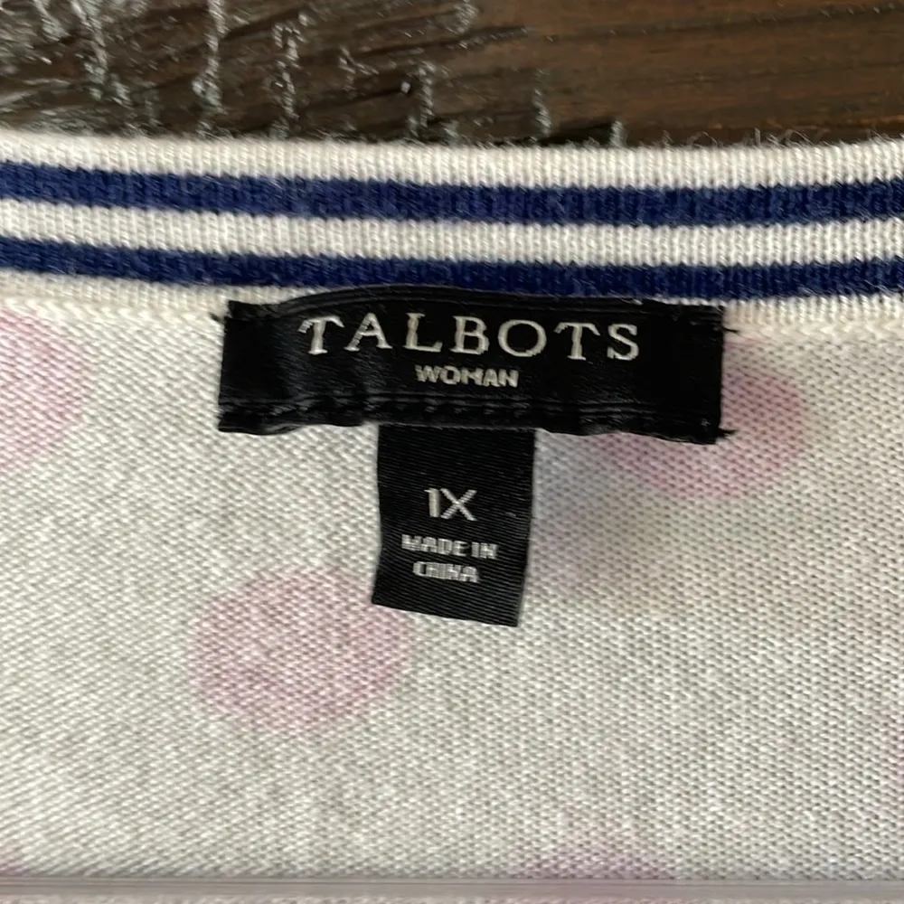 Talbots Charming Cardigan in Dot Print - Image 5