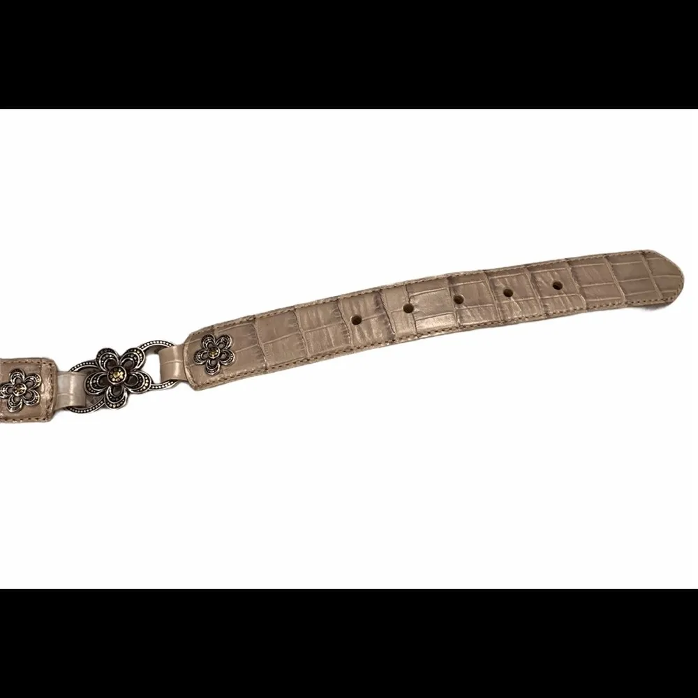 Brighton Tan Leather Belt, Sz 32 - Image 8