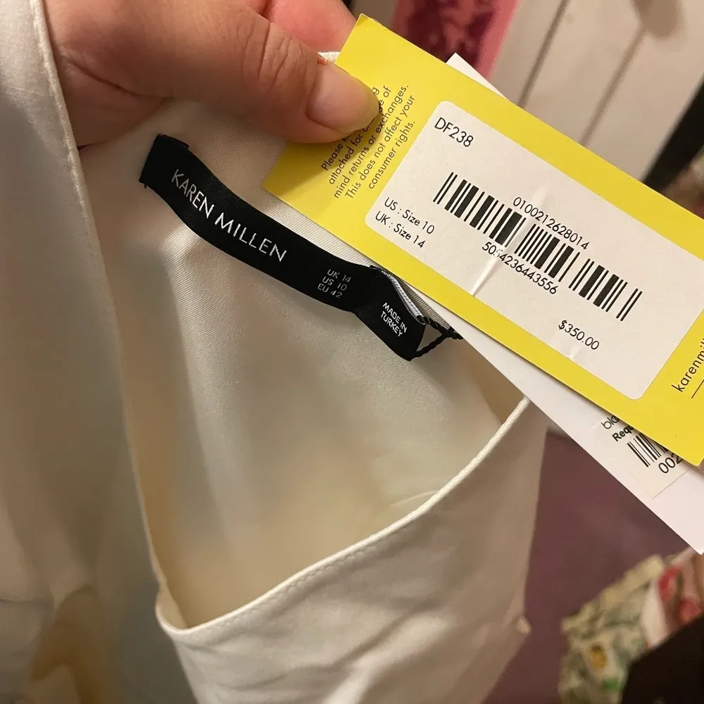 NWT KAREN MILLEN TIE WAIST CONTOUR PENCIL DRESS - Image 3