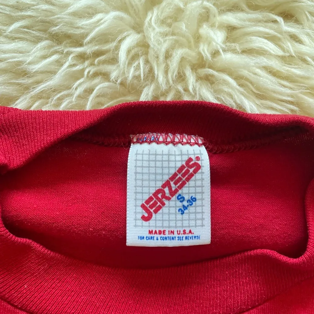 Veg Jerzees t-shirt red small Leota Country Frolic vintage 90s tee - Image 2