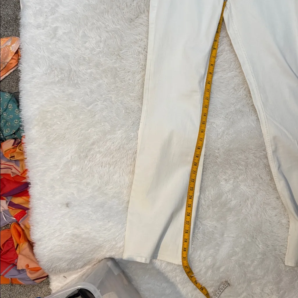 We The Free Jenny High Rise Skinny Flare Pants White Size 31 - Image 6